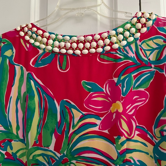 Lilly Pulitzer Pomegranate Jungle Tumble Saemus Dress Size 8 - Picture 7 of 12